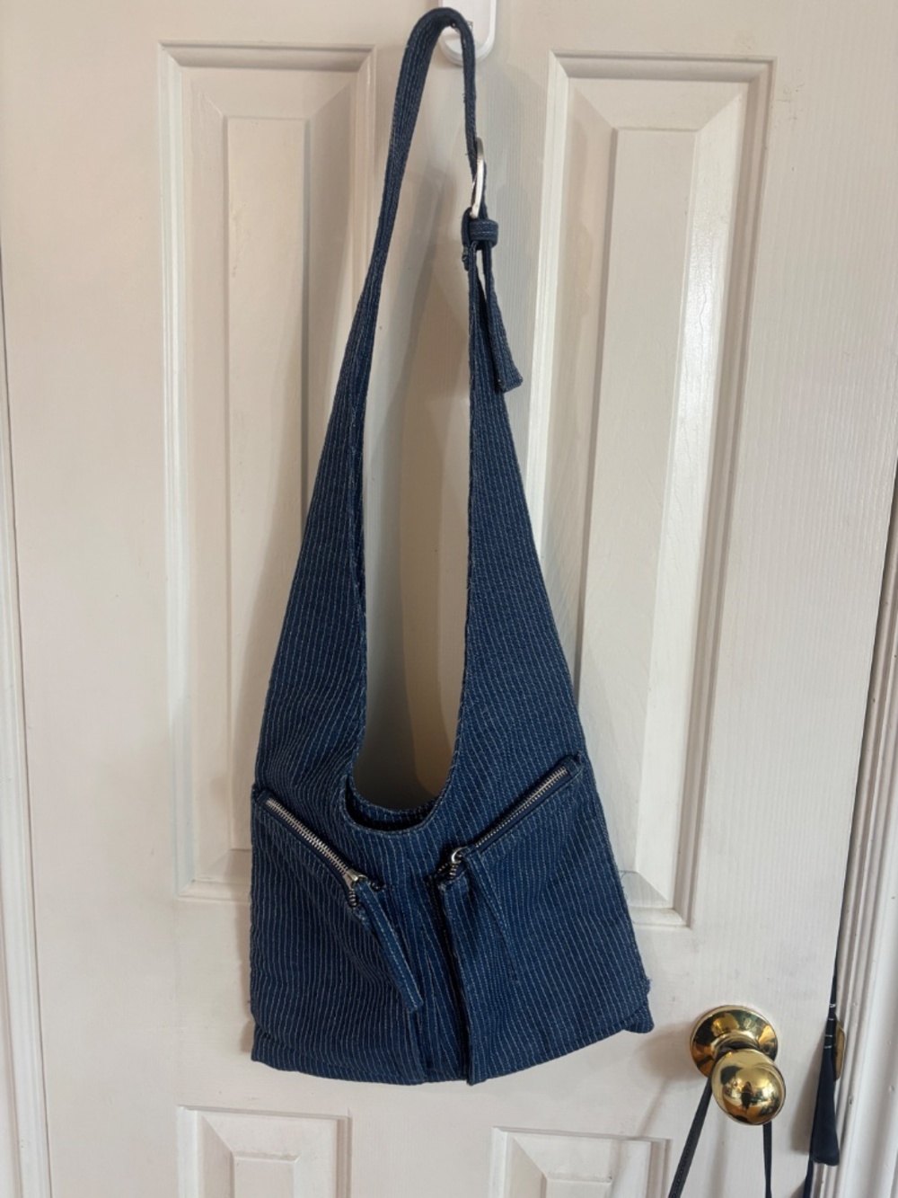 MANGO Stripped Denim Crossbody accepting offers - Picture 7 of 7